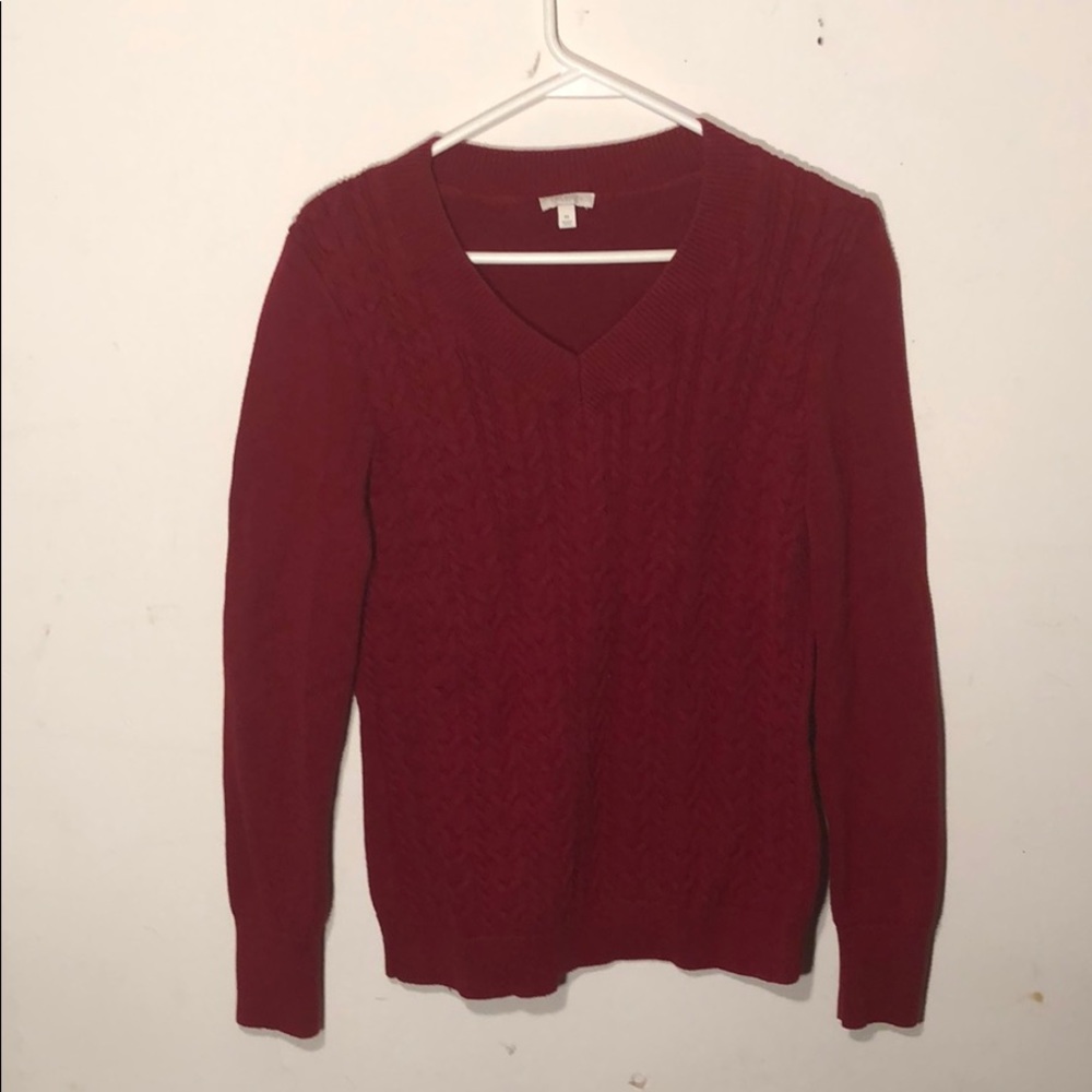 Red TALBOTS sweater
